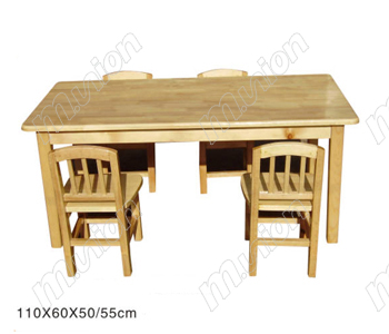 木质幼儿六人桌 HL61045